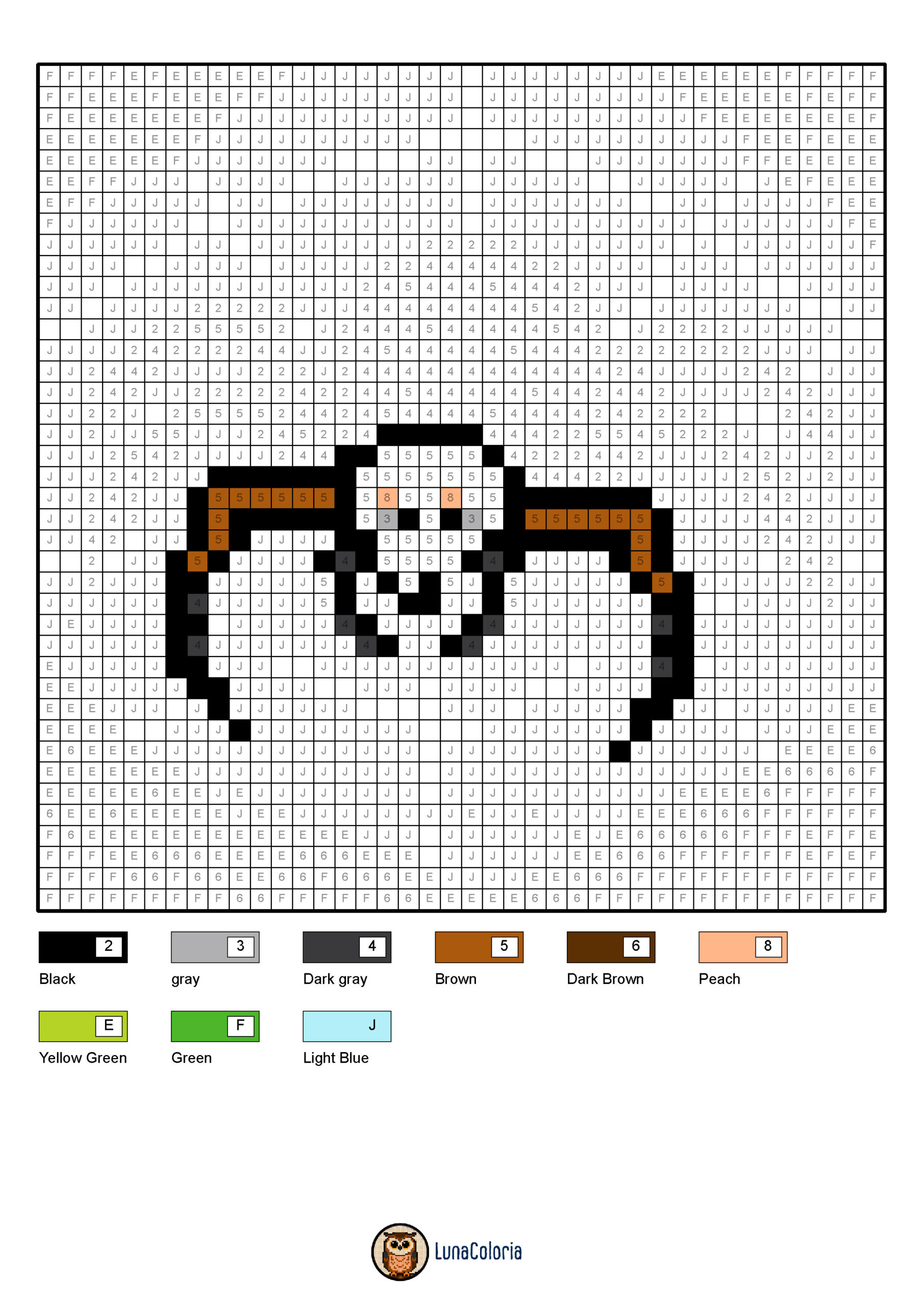 Spider A4 Colored Numbers Palette Scaled