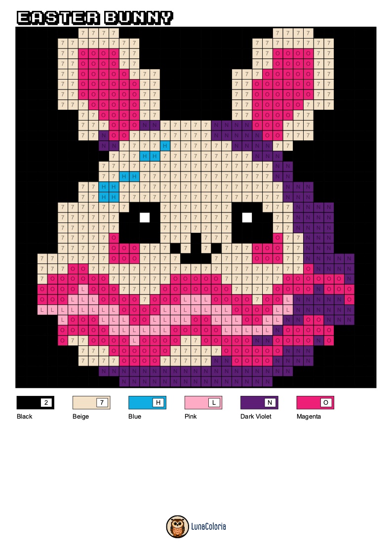 Insta Pinterest Facebook Colored Numbers Palette 1